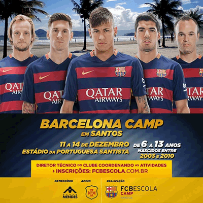 Portuguesa Santista sedia Barcelona Camp