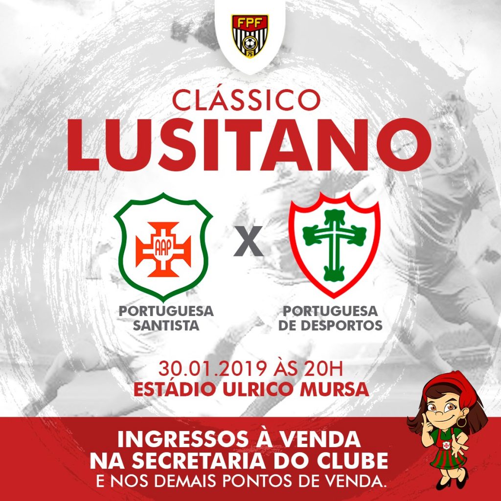 Muda dia e horário do jogo entre Santos e Portuguesa